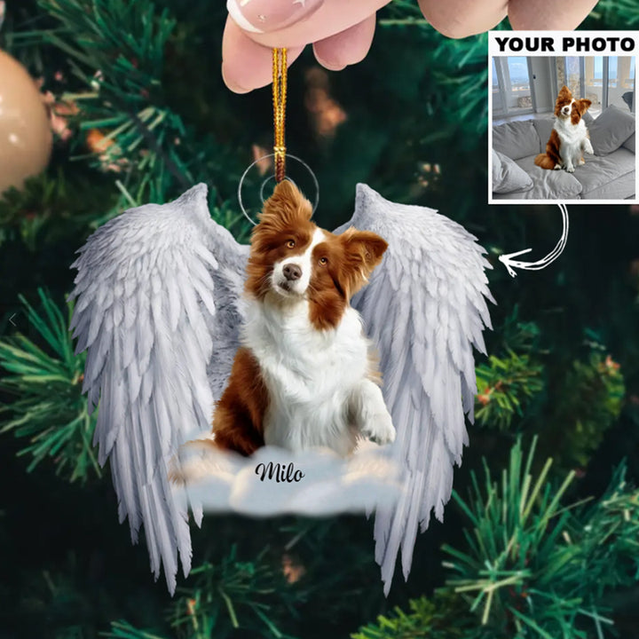 Custom Photo Ornament, You Are My Angel, Christmas Gift For Pet Lover, Pet Loss Gift| Pet Wings