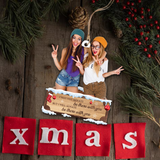 Custom photo Ornament - Personalized Photo Mica Ornament - Christmas Gift For Family, Friends, Besties | With You