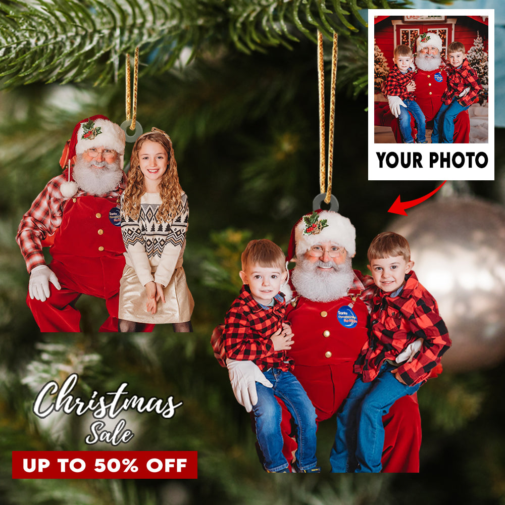 Custom Photo Ornament, Grandparents Gifts, Perfect Gift for Family, Friends, Kids and Lover | Grandparent
