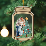 Customized Your Photo Ornament - Personalized Photo Mica Ornament - Christmas Gifts For Bestie, Sister, family, couple | Final