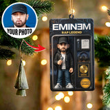 Turn Your Photo into an Action Figure - Custom Photo Ornament Toy Box Portrait | Rap Legend