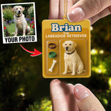 Turn Your Photo into an Action Figure - Custom Photo Ornament Toy Box Portrait | Labrador Retriever