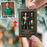 Turn Your Photo into an Action Figure - Custom Photo Ornament Toy Box Portrait | Medieval Knight