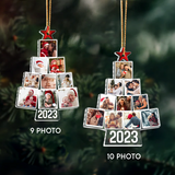 Couple Photo Christmas Tree Ornament, Personalized Acrylic Photo Tree Ornament, Christmas Gift For Couple, Gift For Him, Her, Wife Husband | Tree 3