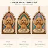 Personalized Stained Glass Style Pet Memorial Photo Wood Ornament - Custom Pet Keepsake - image 8