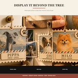 Personalized Forever Postcard Pet Memorial Photo Wood Ornament - Custom Pet Keepsake - image 2