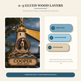 Personalized Guiding Light Pet Memorial Photo Wood Ornament - Custom Pet Keepsake - image 9