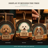 Personalized Memory Melody Pet Memorial Photo Wood Ornament - Custom Pet Keepsake - image 2