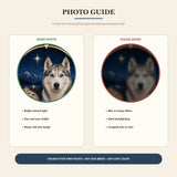 Personalized Moonlit Trail Compass Pet Memorial Photo Wood Ornament - Custom Pet Keepsake - image 7