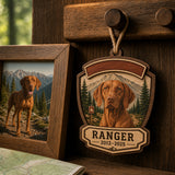 Personalized Trail Guardian Pet Memorial Photo Wood Ornament - Custom Pet Keepsake - image 3