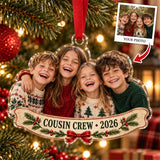 Personalized Cousins Acrylic Ornament - Custom Photo Keepsake - image 1