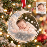 Personalized Angel Baby Memorial Acrylic Ornament - Custom Photo Keepsake - image 1