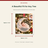 Personalized Angel Baby Memorial Acrylic Ornament - Custom Photo Keepsake - image 3