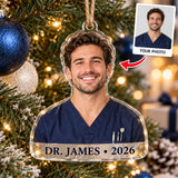 Personalized Dentist Photo Acrylic Ornament - Custom Christmas Keepsake - image 1