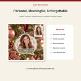 Personalized Speech Therapist Photo Acrylic Ornament - Custom Christmas Keepsake - image 5