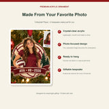 Personalized Volleyball Photo Acrylic Ornament - Custom Athlete Christmas Keepsake - image 2