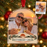 Personalized Newly Retired Acrylic Ornament - Custom Photo Keepsake - image 1