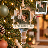 Personalized First Apartment Acrylic Ornament - Custom Photo Keepsake - image 1