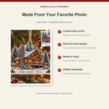 Personalized Cabin Photo Acrylic Ornament - Custom Photo Keepsake - image 2
