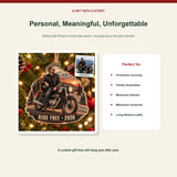 Personalized Motorcycle Photo Acrylic Ornament - Custom Photo Keepsake - image 5