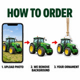Custom Tractor Photo Acrylic Ornament - Personalized Vehicle Christmas Keepsake - image 4