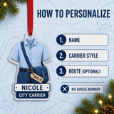 Personalized Postal Worker Uniform Acrylic Ornament - Custom Name Christmas Keepsake - image 5