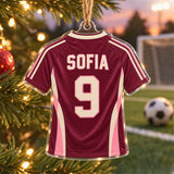 Personalized Soccer Photo Acrylic Ornament - Custom Athlete Christmas Keepsake - image 2