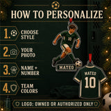 Personalized Soccer Photo Acrylic Ornament - Custom Athlete Christmas Keepsake - image 5