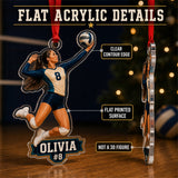 Personalized Volleyball Photo Acrylic Ornament - Custom Athlete Christmas Keepsake - image 6