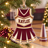 Personalized Cheerleading Photo Acrylic Ornament - Custom Athlete Christmas Keepsake - image 2