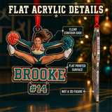 Personalized Cheerleading Photo Acrylic Ornament - Custom Athlete Christmas Keepsake - image 6