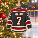 Personalized Ice Hockey Photo Acrylic Ornament - Custom Athlete Christmas Keepsake - image 2