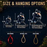 Personalized Ice Hockey Photo Acrylic Ornament - Custom Athlete Christmas Keepsake - image 7