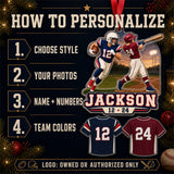 Personalized Multi Sport Athlete Photo Acrylic Ornament - Custom Athlete Christmas Keepsake - image 5