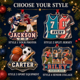 Personalized Multi Sport Athlete Photo Acrylic Ornament - Custom Athlete Christmas Keepsake - image 8