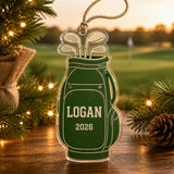 Personalized Golf Photo Acrylic Ornament - Custom Athlete Christmas Keepsake - image 2
