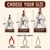 Personalized Martial Arts Photo Acrylic Ornament - Custom Athlete Christmas Keepsake - image 7