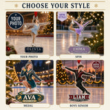 Personalized Figure Skating Photo Acrylic Ornament - Custom Athlete Christmas Keepsake - image 8