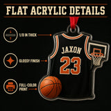 Personalized Basketball Jersey Acrylic Ornament - Custom Name and Number - image 6