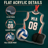 Personalized Volleyball Jersey Acrylic Ornament - Custom Name and Number - image 6