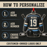 Personalized Ice Hockey Jersey Acrylic Ornament - Custom Name and Number - image 5