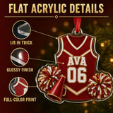 Personalized Cheerleading Jersey Acrylic Ornament - Custom Name and Number - image 6