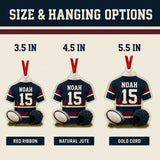 Personalized Rugby Jersey Acrylic Ornament - Custom Name and Number - image 7