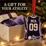 Personalized Field Hockey Jersey Acrylic Ornament - Custom Name and Number - image 8