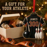Personalized Bowling Jersey Acrylic Ornament - Custom Name and Number - image 8