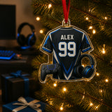 Personalized Esports Jersey Acrylic Ornament - Custom Name and Number - image 2