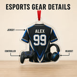 Personalized Esports Jersey Acrylic Ornament - Custom Name and Number - image 4