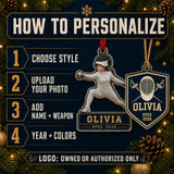 Personalized Fencing Photo Acrylic Ornament - Custom Athlete Christmas Keepsake - image 5