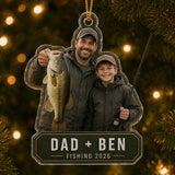 Personalized Bass Fishing Photo Acrylic Ornament - Custom Athlete Christmas Keepsake - image 3