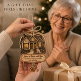 Personalized Home Better With You Wood Ornament - Custom Keepsake - image 3